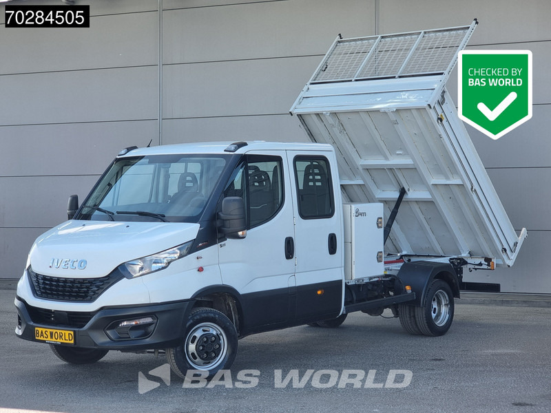 Iveco Daily 35C16 3.0L Kipper met Kist Dubbel Cabine Dubbellucht 3,5t Trekhaak Airco Cruise Euro6 Kieper Tipper Benne A/C Double cabin Towba - Transportbil med flak: bild 1 Iveco Daily 35C16 3.0L Kipper met Kist Dubbel Cabine Dubbellucht 3,5t Trekhaak Airco Cruise Euro6 Kieper Tipper Benne A/C Double cabin Towba - Transportbil med flak: bild 1