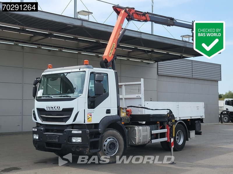 Iveco Stralis 310 4X2 Palfinger PK12002 EH Kran Crane Rotator Automatic Full Steel Euro 6 - Flakbil, Kranbil: bild 1 Iveco Stralis 310 4X2 Palfinger PK12002 EH Kran Crane Rotator Automatic Full Steel Euro 6 - Flakbil, Kranbil: bild 1