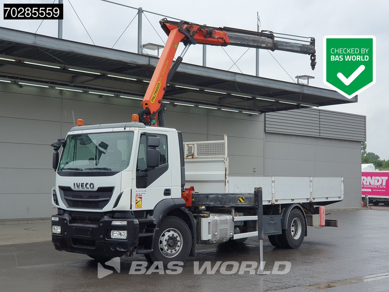 Iveco Stralis 310 4X2 Palfinger PK14.002 EH Remote Crane Kran Euro 6 - Flakbil, Kranbil: bild 1 Iveco Stralis 310 4X2 Palfinger PK14.002 EH Remote Crane Kran Euro 6 - Flakbil, Kranbil: bild 1