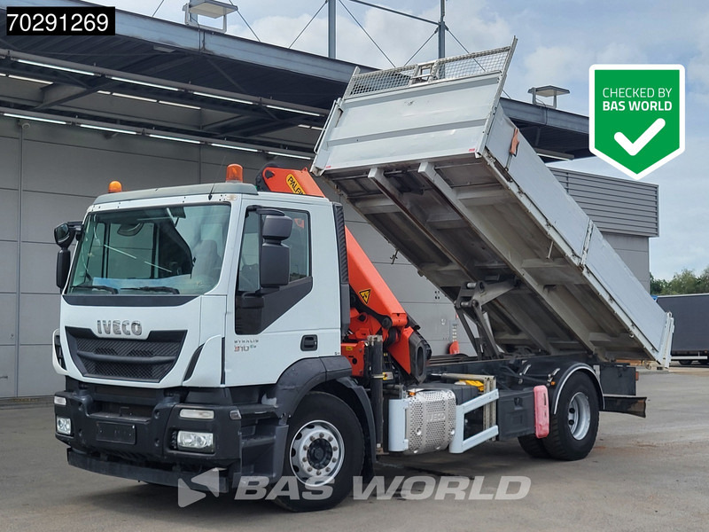 Iveco Stralis 310 4X2 Palfinger PK14002EH Crane Tipper Full Steel Automatic Euro 6 - Tippbil lastbil, Kranbil: bild 1 Iveco Stralis 310 4X2 Palfinger PK14002EH Crane Tipper Full Steel Automatic Euro 6 - Tippbil lastbil, Kranbil: bild 1