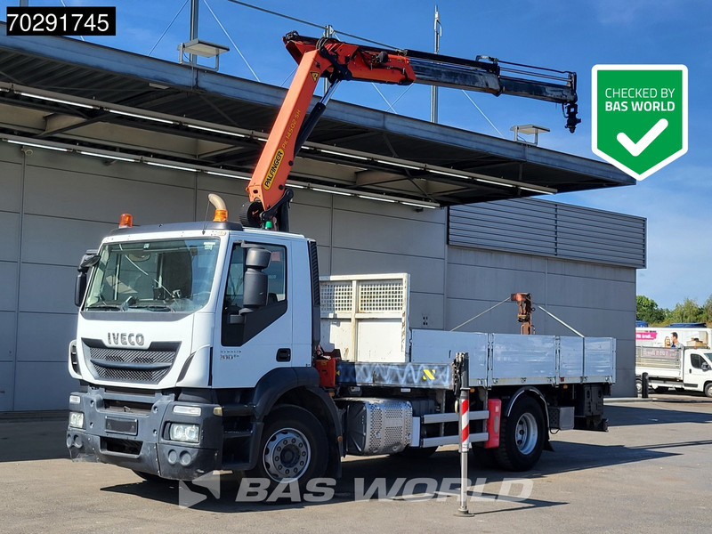 Iveco Stralis 310 4X2 Palfinger PK14502-SH Kran Crane Rotator Steel suspension Euro 6 - Flakbil, Kranbil: bild 1 Iveco Stralis 310 4X2 Palfinger PK14502-SH Kran Crane Rotator Steel suspension Euro 6 - Flakbil, Kranbil: bild 1