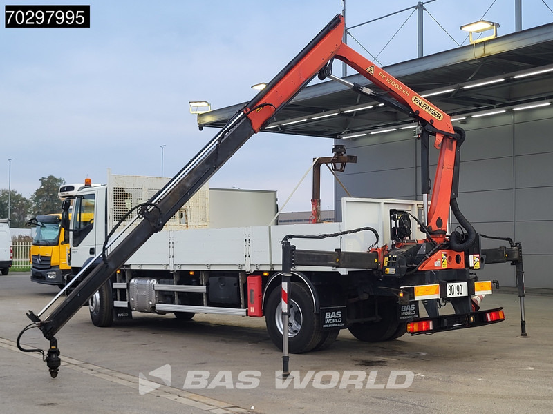 Flakbil, Kranbil Iveco Stralis 310 Stralis 4X2 Palfinger PK12002 Crane Kran rotator Steelsuspension Automatic Euro 6: bild 6