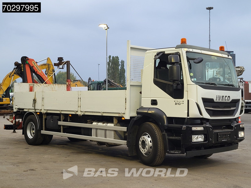 Flakbil, Kranbil Iveco Stralis 310 Stralis 4X2 Palfinger PK12002 Crane Kran rotator Steelsuspension Automatic Euro 6: bild 11