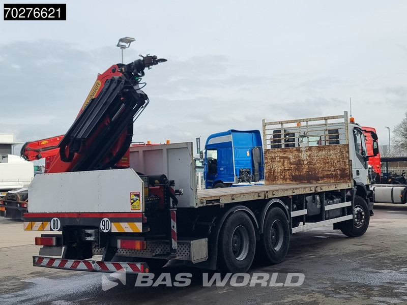 Flakbil, Kranbil Iveco Trakker 360 6X4 Palfinger PK17.001 SLD Remote Steelsuspension Big-Axle: bild 19