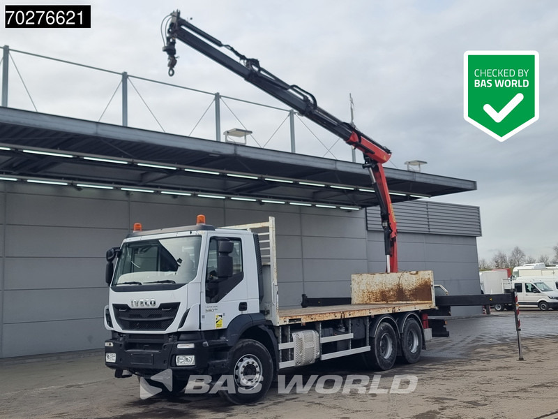 Iveco Trakker 360 6X4 Palfinger PK17.001 SLD Remote Steelsuspension Big-Axle - Flakbil, Kranbil: bild 1 Iveco Trakker 360 6X4 Palfinger PK17.001 SLD Remote Steelsuspension Big-Axle - Flakbil, Kranbil: bild 1