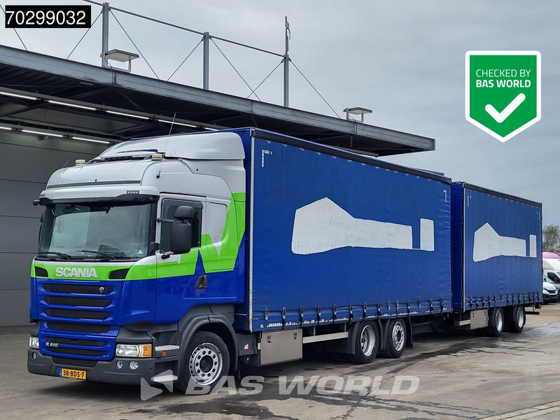 Scania R410 R 6X2 NL-Combi Curtainsides Lift+steering axle Automatic Euro 6 - Lastbil: bild 1 Scania R410 R 6X2 NL-Combi Curtainsides Lift+steering axle Automatic Euro 6 - Lastbil: bild 1