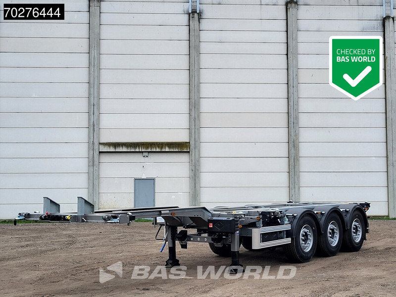 Lecitrailer SR3EC 3 axles UNUSED Liftachse Multi'45 - Containerbil/ Växelflak semitrailer: bild 1 Lecitrailer SR3EC 3 axles UNUSED Liftachse Multi'45 - Containerbil/ Växelflak semitrailer: bild 1