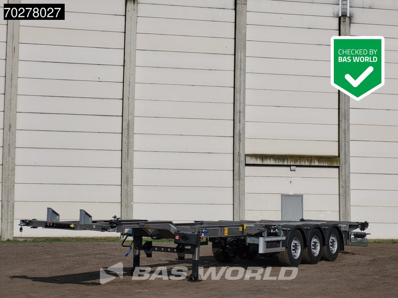 Lecitrailer SR3EC 3 axles UNUSED Liftachse Multi'45 - Containerbil/ Växelflak semitrailer: bild 1 Lecitrailer SR3EC 3 axles UNUSED Liftachse Multi'45 - Containerbil/ Växelflak semitrailer: bild 1