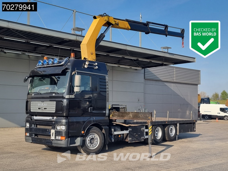MAN TGA 26.430 6X2 Palfinger PK32080 Kran Crane Manual Liftachse Euro 4 - Flakbil, Kranbil: bild 1 MAN TGA 26.430 6X2 Palfinger PK32080 Kran Crane Manual Liftachse Euro 4 - Flakbil, Kranbil: bild 1