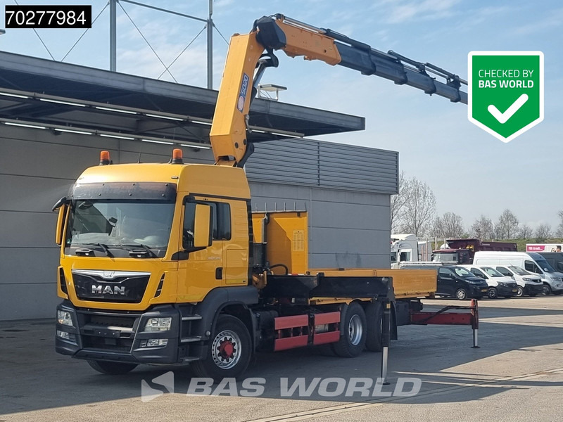 MAN TGS 26.480 6X4 HMF 5020 K6 Crane Kran 6x2H4 Hydrodrive Euro 6 - Flakbil, Kranbil: bild 1 MAN TGS 26.480 6X4 HMF 5020 K6 Crane Kran 6x2H4 Hydrodrive Euro 6 - Flakbil, Kranbil: bild 1