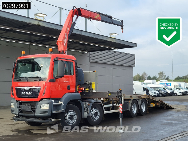 MAN TGS 35.360 TGS 8X2 Fassi F235A.0.22 Crane Kran Winch Hydraulic ramp Lift-Axle Navi Euro 6 - Flakbil, Kranbil: bild 1 MAN TGS 35.360 TGS 8X2 Fassi F235A.0.22 Crane Kran Winch Hydraulic ramp Lift-Axle Navi Euro 6 - Flakbil, Kranbil: bild 1