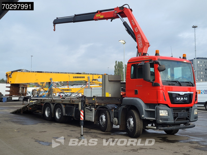 MAN TGS 35.360 TGS 8X2 Fassi F235A.0.22 Crane Kran Winch Hydraulic ramp Lift-Axle Navi Euro 6 - Flakbil, Kranbil: bild 5 MAN TGS 35.360 TGS 8X2 Fassi F235A.0.22 Crane Kran Winch Hydraulic ramp Lift-Axle Navi Euro 6 - Flakbil, Kranbil: bild 5