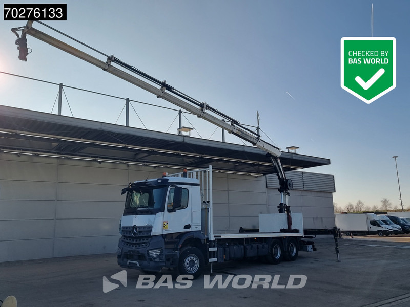 Mercedes-Benz Arocs 2636 6X4 HIAB X-HIDUO 188 ES-S Crane Kran Big axle Euro 6 - Flakbil, Kranbil: bild 1 Mercedes-Benz Arocs 2636 6X4 HIAB X-HIDUO 188 ES-S Crane Kran Big axle Euro 6 - Flakbil, Kranbil: bild 1