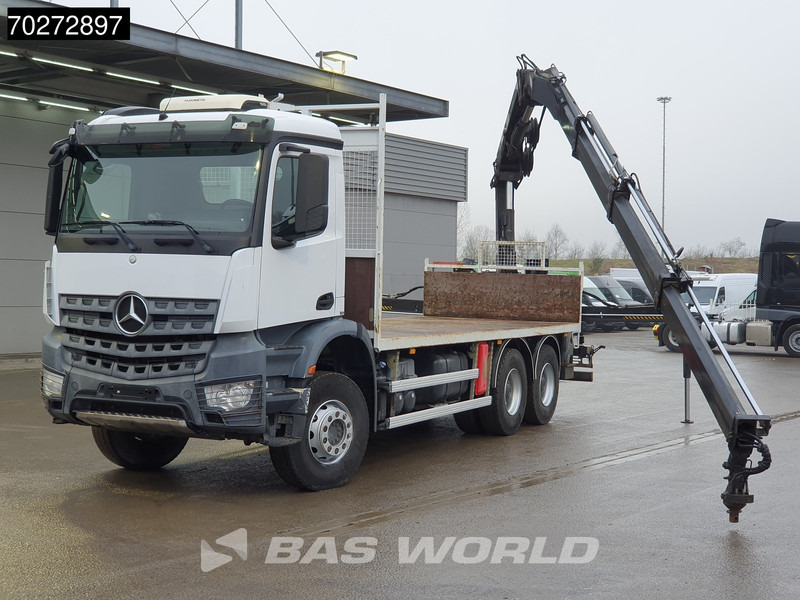 Mercedes-Benz Arocs 2636 6X4 Hiab 144 E-3 Hipro Kran Crane Remote Full Steel Euro 6 - Flakbil, Kranbil: bild 5 Mercedes-Benz Arocs 2636 6X4 Hiab 144 E-3 Hipro Kran Crane Remote Full Steel Euro 6 - Flakbil, Kranbil: bild 5