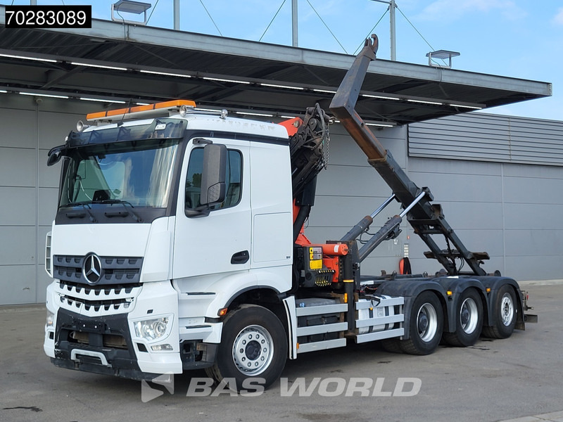 Mercedes-Benz Arocs 3245 Actros 8X4 Palfinger PK22002 EH Crane 17tons hooklift Big-Axle Lift+Lenkachse Navi Euro 6 - Lastväxlare lastbil, Kranbil: bild 5 Mercedes-Benz Arocs 3245 Actros 8X4 Palfinger PK22002 EH Crane 17tons hooklift Big-Axle Lift+Lenkachse Navi Euro 6 - Lastväxlare lastbil, Kranbil: bild 5