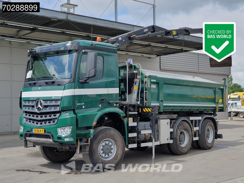 Mercedes-Benz Arocs 3342 Arocs 6X6 NL-Truck HMF 1643 Z-Crane Kran Steering Axle Big-Axle Euro 6 - Tippbil lastbil, Kranbil: bild 1 Mercedes-Benz Arocs 3342 Arocs 6X6 NL-Truck HMF 1643 Z-Crane Kran Steering Axle Big-Axle Euro 6 - Tippbil lastbil, Kranbil: bild 1
