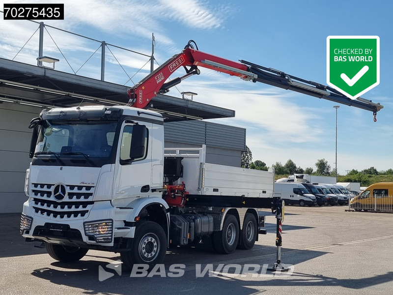 Mercedes-Benz Arocs 3348 6X4 Fassi F255A2.24 Kran Crane 9m3 3-Sided Tipper Big-Axle Euro 6 - Tippbil lastbil, Kranbil: bild 1 Mercedes-Benz Arocs 3348 6X4 Fassi F255A2.24 Kran Crane 9m3 3-Sided Tipper Big-Axle Euro 6 - Tippbil lastbil, Kranbil: bild 1