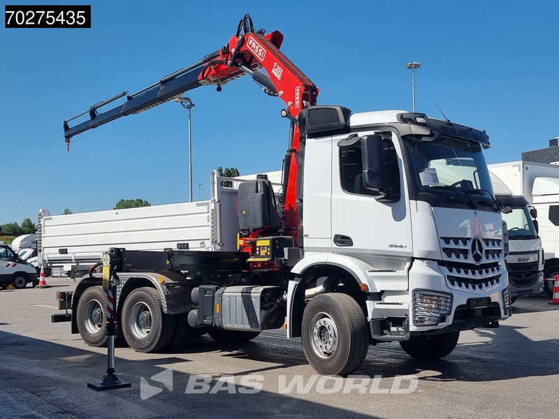 Mercedes-Benz Arocs 3348 6X4 Fassi F255A2.24 Kran Crane 9m3 3-Sided Tipper Big-Axle Euro 6 - Tippbil lastbil, Kranbil: bild 3 Mercedes-Benz Arocs 3348 6X4 Fassi F255A2.24 Kran Crane 9m3 3-Sided Tipper Big-Axle Euro 6 - Tippbil lastbil, Kranbil: bild 3
