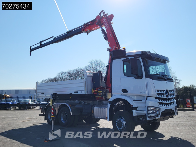 Mercedes-Benz Arocs 3348 6X6 Fassi F255A.2.24 xe-dynamic Kran Dreiseitenkipper Navi Euro 6 - Tippbil lastbil, Kranbil: bild 3 Mercedes-Benz Arocs 3348 6X6 Fassi F255A.2.24 xe-dynamic Kran Dreiseitenkipper Navi Euro 6 - Tippbil lastbil, Kranbil: bild 3