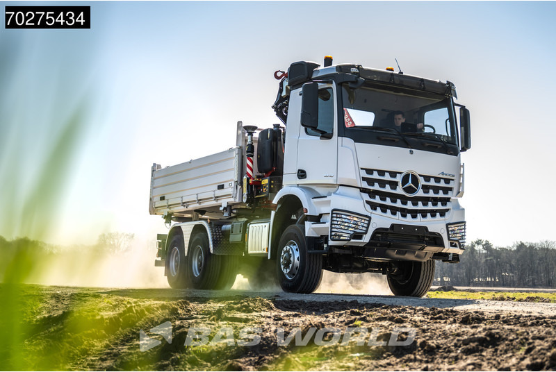 Mercedes-Benz Arocs 3348 6X6 Fassi F255A.2.24 xe-dynamic Kran Dreiseitenkipper Navi Euro 6 - Tippbil lastbil, Kranbil: bild 5 Mercedes-Benz Arocs 3348 6X6 Fassi F255A.2.24 xe-dynamic Kran Dreiseitenkipper Navi Euro 6 - Tippbil lastbil, Kranbil: bild 5