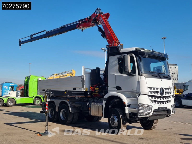 Mercedes-Benz Arocs 3348 6X6 Full Steel Retarder Fassi 25T/M Crane Kran Euro 6 - Tippbil lastbil, Kranbil: bild 3 Mercedes-Benz Arocs 3348 6X6 Full Steel Retarder Fassi 25T/M Crane Kran Euro 6 - Tippbil lastbil, Kranbil: bild 3
