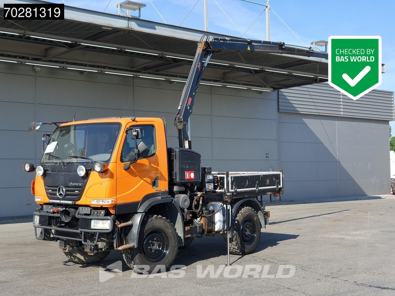 Mercedes-Benz U20 4X4 Hiab 022D-3 HIDUO Kran Crane Hydraulic Euro 5 - Flakbil, Kranbil: bild 1 Mercedes-Benz U20 4X4 Hiab 022D-3 HIDUO Kran Crane Hydraulic Euro 5 - Flakbil, Kranbil: bild 1