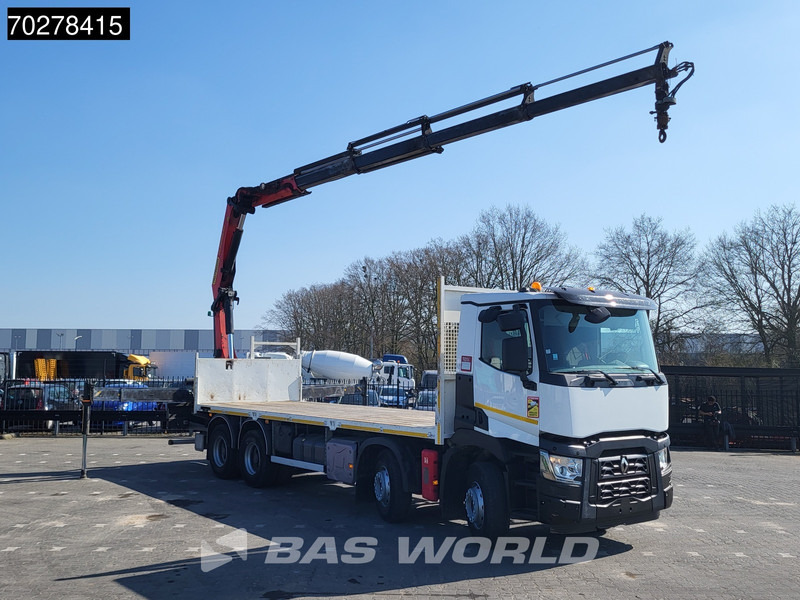 Renault C 430 8X4 Palfinger 22002 EH kran Crane Big-Axle steel suspension Euro 6 - Flakbil, Kranbil: bild 3 Renault C 430 8X4 Palfinger 22002 EH kran Crane Big-Axle steel suspension Euro 6 - Flakbil, Kranbil: bild 3