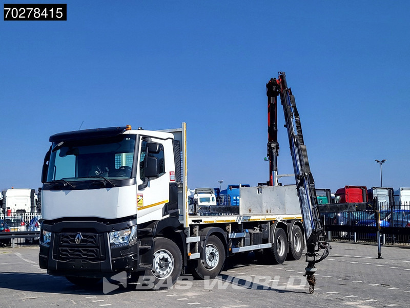 Renault C 430 8X4 Palfinger 22002 EH kran Crane Big-Axle steel suspension Euro 6 - Flakbil, Kranbil: bild 5 Renault C 430 8X4 Palfinger 22002 EH kran Crane Big-Axle steel suspension Euro 6 - Flakbil, Kranbil: bild 5
