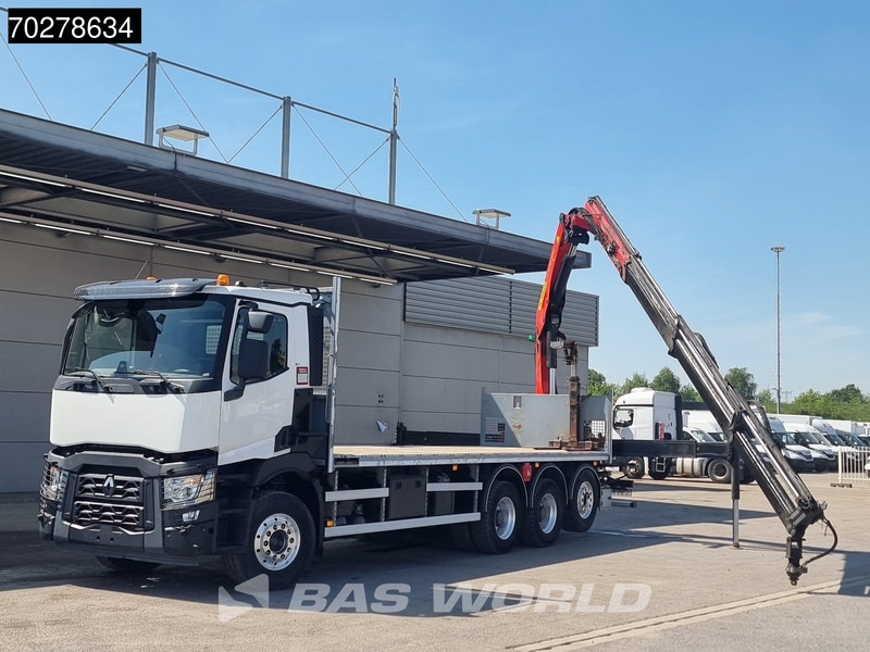 Renault C 480 8X4 Palfinger 24.001 SLD5 Kran Crane Lift-Lenkachse Euro 6 - Flakbil, Kranbil: bild 5 Renault C 480 8X4 Palfinger 24.001 SLD5 Kran Crane Lift-Lenkachse Euro 6 - Flakbil, Kranbil: bild 5