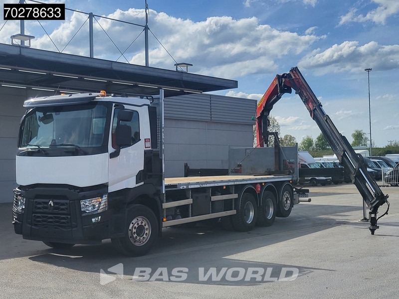 Renault C 480 8X4 Palfinger PK24.001 SLD5 Crane Kran Automatic Liftachse Euro 6 - Flakbil, Kranbil: bild 2 Renault C 480 8X4 Palfinger PK24.001 SLD5 Crane Kran Automatic Liftachse Euro 6 - Flakbil, Kranbil: bild 2