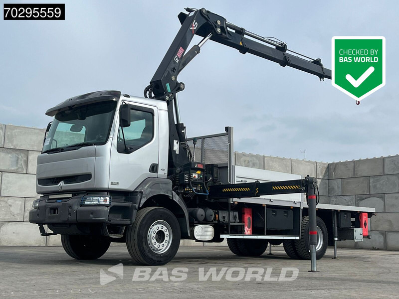 Renault Kerax 320 4X2 HIAB 288EP-3 HIPRO Crane Kran Steel suspension Manual Euro 3 - Flakbil, Kranbil: bild 1 Renault Kerax 320 4X2 HIAB 288EP-3 HIPRO Crane Kran Steel suspension Manual Euro 3 - Flakbil, Kranbil: bild 1