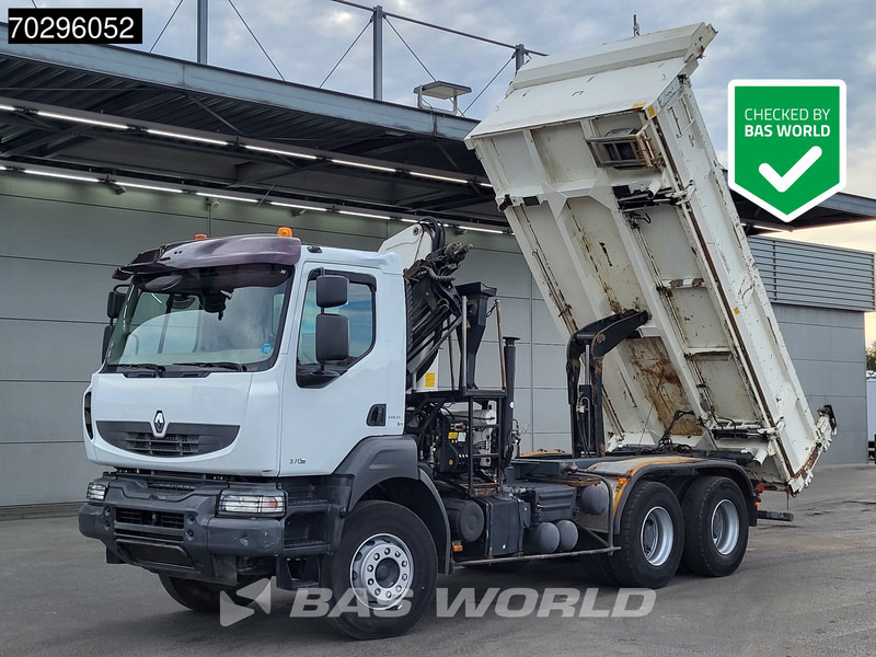 Renault Kerax 370 6X4 Palfinger PK15500 Crane Kran 2-side Tipper Retarder Manual Euro 4 - Tippbil lastbil, Kranbil: bild 1 Renault Kerax 370 6X4 Palfinger PK15500 Crane Kran 2-side Tipper Retarder Manual Euro 4 - Tippbil lastbil, Kranbil: bild 1