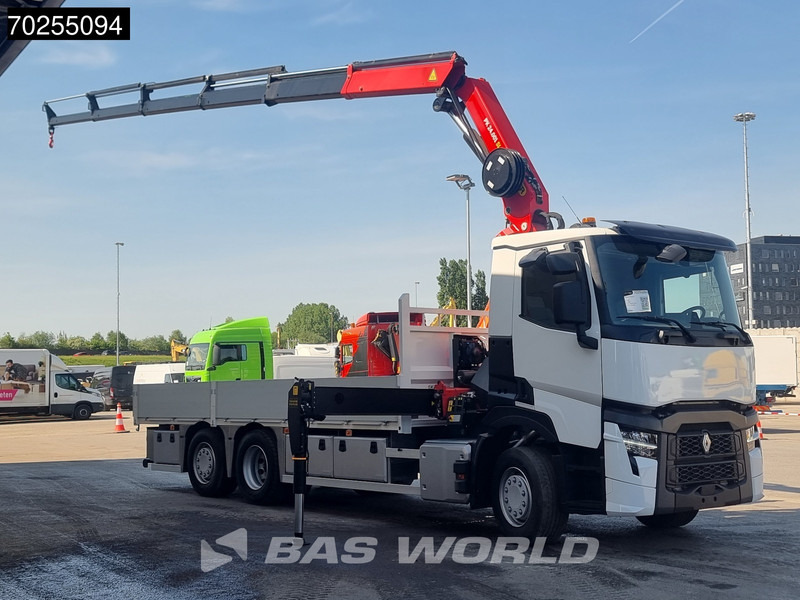 Renault T 440 6X2 2024 NL reg. possible Palfinger PK24.001 SLD Crane Lift+Lenkasche Euro 6 - Flakbil, Kranbil: bild 2 Renault T 440 6X2 2024 NL reg. possible Palfinger PK24.001 SLD Crane Lift+Lenkasche Euro 6 - Flakbil, Kranbil: bild 2