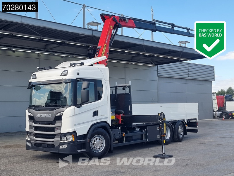 Scania G410 6X2 Palfinger PK24.001 SLD 5 Kran Crane Retarder Lift+Lenkachse Euro 6 - Flakbil, Kranbil: bild 1 Scania G410 6X2 Palfinger PK24.001 SLD 5 Kran Crane Retarder Lift+Lenkachse Euro 6 - Flakbil, Kranbil: bild 1