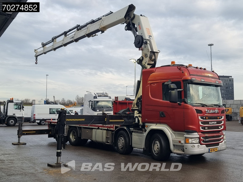 Scania G450 8X2 NL-Truck Hiab X-HIPRO 1058EP-6 Kran Front stab Retarder Euro 6 - Flakbil, Kranbil: bild 3 Scania G450 8X2 NL-Truck Hiab X-HIPRO 1058EP-6 Kran Front stab Retarder Euro 6 - Flakbil, Kranbil: bild 3