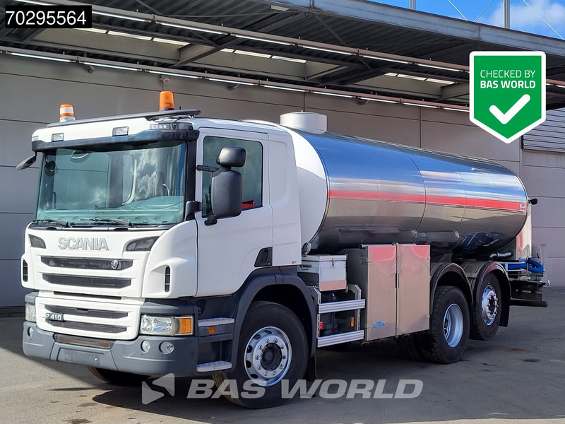 Scania P410 P 6X2 16000 Liter Tanker truck Automatic Retarder Lift+Steering axle Euro 6 - Tankbil: bild 1 Scania P410 P 6X2 16000 Liter Tanker truck Automatic Retarder Lift+Steering axle Euro 6 - Tankbil: bild 1