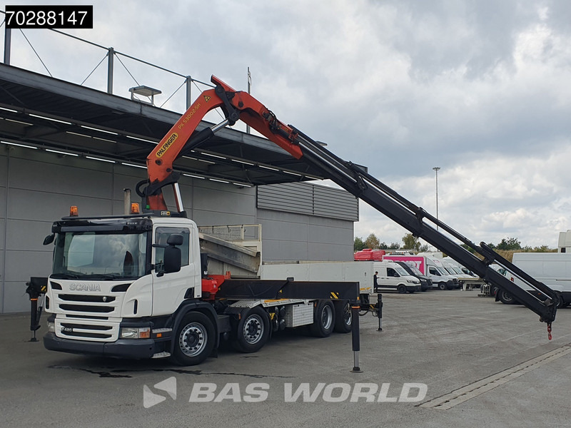 Scania P420 8X4 Palfinger PK 53002-SH Crane Lift+steering Manual Big-Axle Euro 5 - Flakbil, Kranbil: bild 5 Scania P420 8X4 Palfinger PK 53002-SH Crane Lift+steering Manual Big-Axle Euro 5 - Flakbil, Kranbil: bild 5