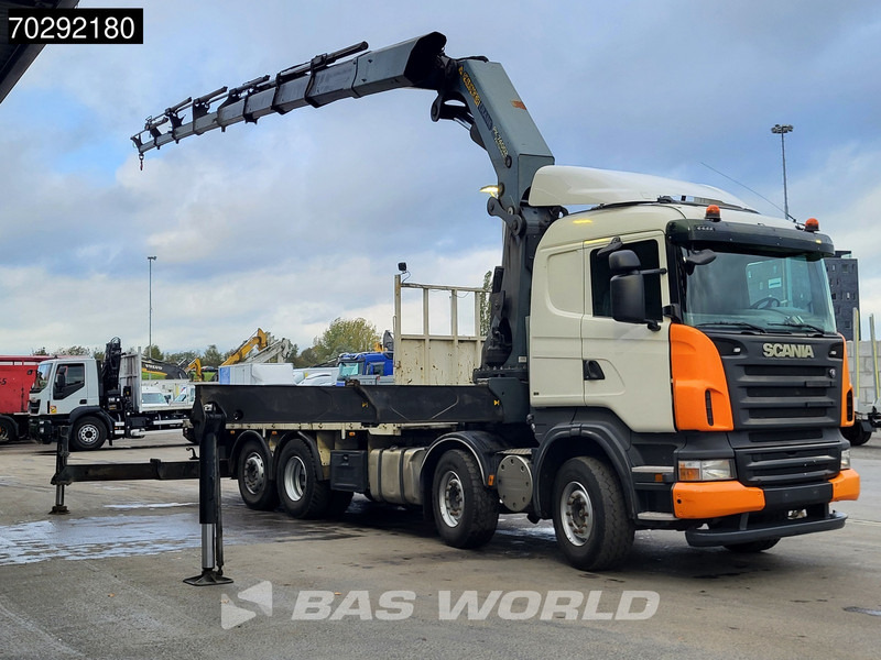 Scania R420 8X2 Palfinger PK74002 Kran Crane Retarder Lift-Steering Axle Euro 4 - Flakbil, Kranbil: bild 3 Scania R420 8X2 Palfinger PK74002 Kran Crane Retarder Lift-Steering Axle Euro 4 - Flakbil, Kranbil: bild 3