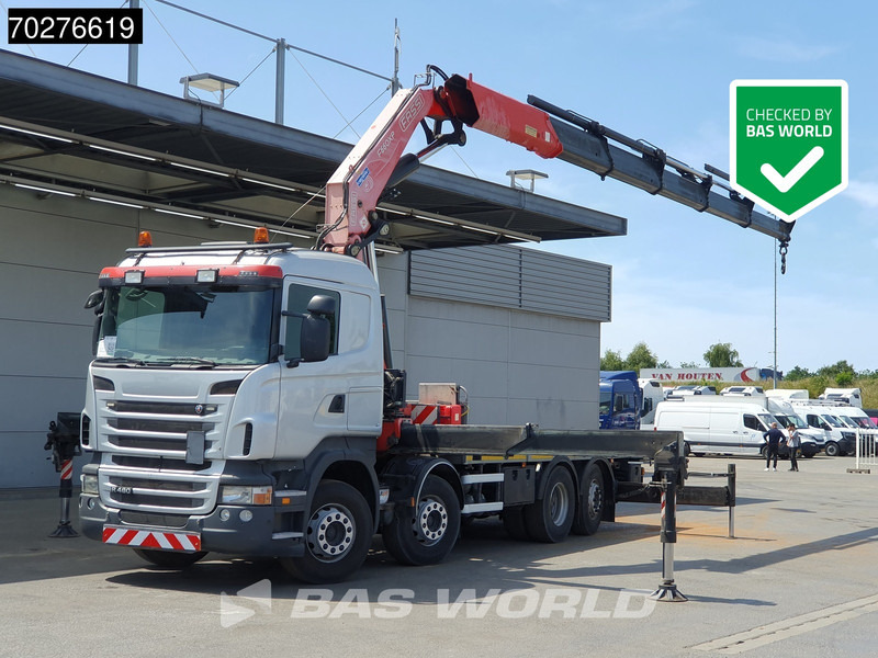 Scania R480 8X2 FASSI F660AXP.25 Manual Retarder Lift+Lenkachse Euro 5 - Flakbil, Kranbil: bild 1 Scania R480 8X2 FASSI F660AXP.25 Manual Retarder Lift+Lenkachse Euro 5 - Flakbil, Kranbil: bild 1