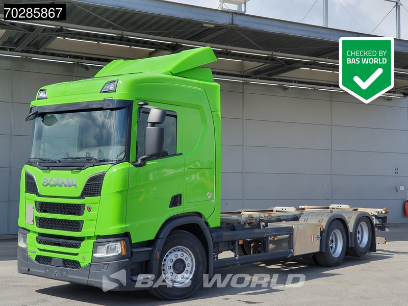 Scania R520 R 6X2 BDF Retarder Lift-axle Automatic LED ACC Euro 6 - Containerbil/ Växelflak lastbil: bild 1 Scania R520 R 6X2 BDF Retarder Lift-axle Automatic LED ACC Euro 6 - Containerbil/ Växelflak lastbil: bild 1