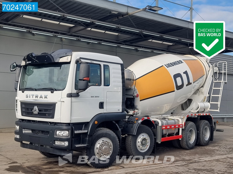 Sitrak G5 350 8X4 NEW! 8m3 Liebherr Mixer Big-Axle Steel Suspension - Betongbil: bild 1 Sitrak G5 350 8X4 NEW! 8m3 Liebherr Mixer Big-Axle Steel Suspension - Betongbil: bild 1
