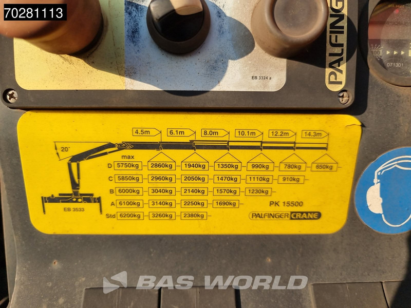 Flakbil, Kranbil Volvo FE 280 6X2 NL-Truck Palfinger PK15500 Kran Crane Manual Liftachse Euro 4: bild 19