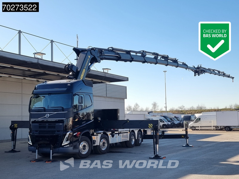 Volvo FH 500 8X2 Palfinger PK110002 SH Crane + Fly-Jib Winch VEB+ Euro 6 - Flakbil, Kranbil: bild 1 Volvo FH 500 8X2 Palfinger PK110002 SH Crane + Fly-Jib Winch VEB+ Euro 6 - Flakbil, Kranbil: bild 1