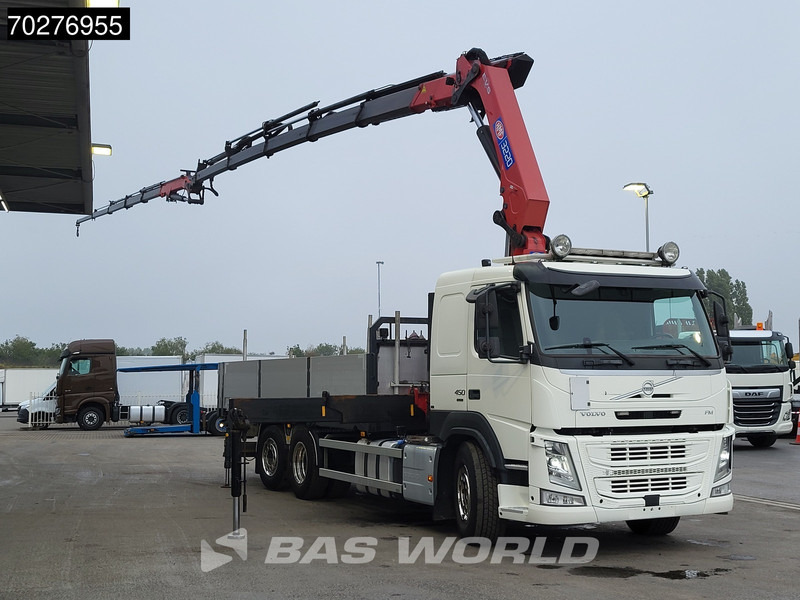 Volvo FM 450 6X2 HMF3220 K5 + Jib K5 Crane Kran Lift-Steering Axle VEB+ Automatic - Flakbil, Kranbil: bild 3 Volvo FM 450 6X2 HMF3220 K5 + Jib K5 Crane Kran Lift-Steering Axle VEB+ Automatic - Flakbil, Kranbil: bild 3