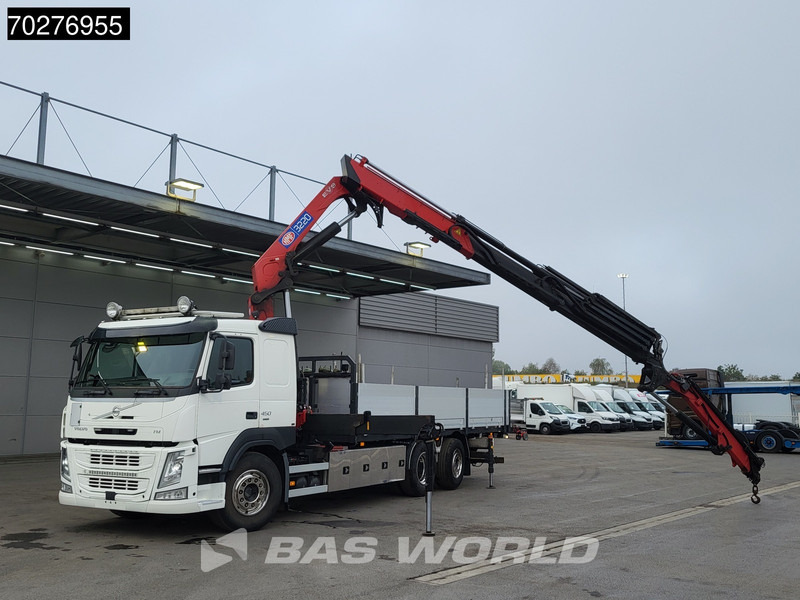 Volvo FM 450 6X2 HMF3220 K5 + Jib K5 Crane Kran Lift-Steering Axle VEB+ Automatic - Flakbil, Kranbil: bild 5 Volvo FM 450 6X2 HMF3220 K5 + Jib K5 Crane Kran Lift-Steering Axle VEB+ Automatic - Flakbil, Kranbil: bild 5