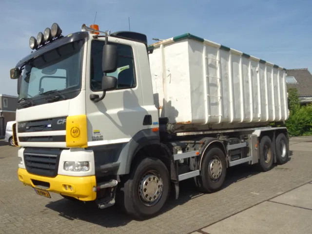 DAF CF 410 8X4 NCH CONTAINER SYSTEEM 32 TON 90 graden silo containers - Lastbil med kabelsystem: bild 3 DAF CF 410 8X4 NCH CONTAINER SYSTEEM 32 TON 90 graden silo containers - Lastbil med kabelsystem: bild 3