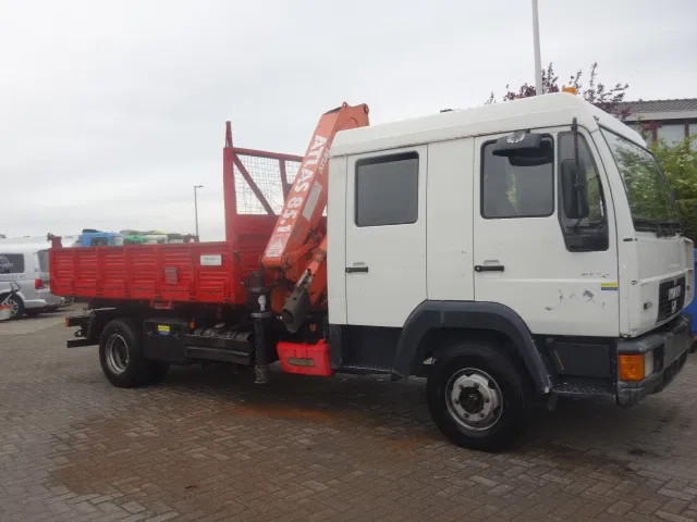 MAN 12.224 DC,8,5 TON ATLAS KRAAN,KIPPER,MANUAL POMP - Tippbil lastbil, Kranbil: bild 3 MAN 12.224 DC,8,5 TON ATLAS KRAAN,KIPPER,MANUAL POMP - Tippbil lastbil, Kranbil: bild 3
