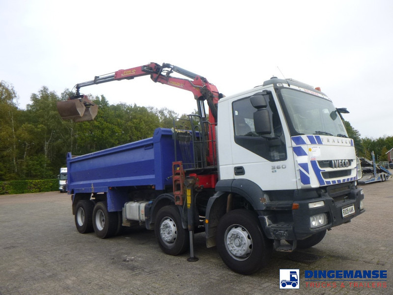 Iveco AD340T36 8x4 RHD tipper + Palfinger E120 plus + grapple - Kranbil: bild 2 Iveco AD340T36 8x4 RHD tipper + Palfinger E120 plus + grapple - Kranbil: bild 2
