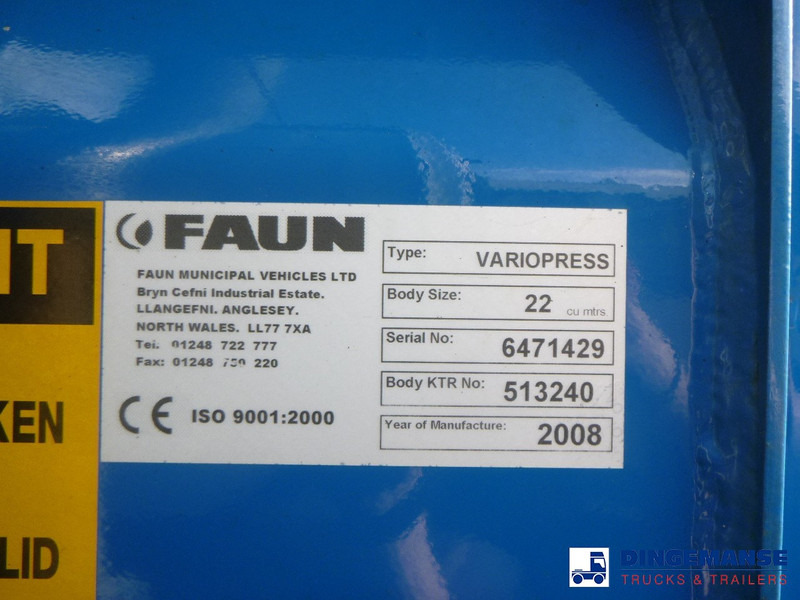 Sopbil Mercedes-Benz Econic 2629 6x2 RHD Faun refuse truck: bild 14
