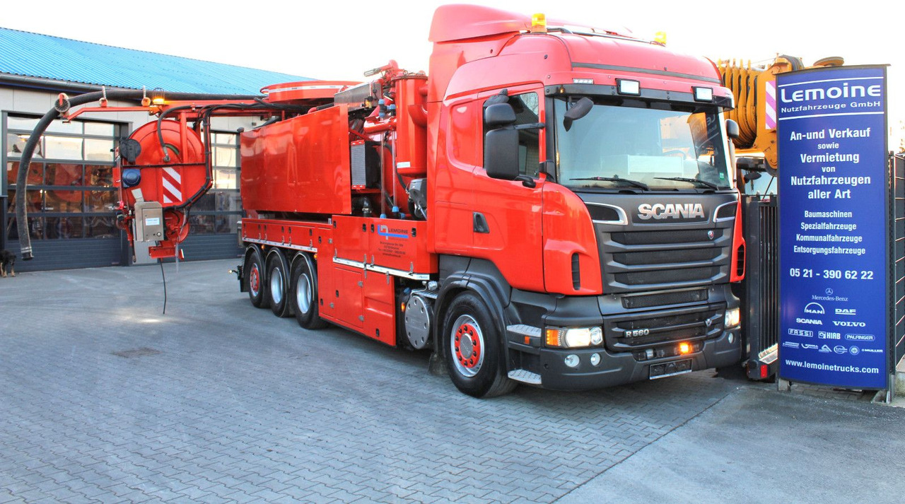 Scania R560 V8 8x4 Kroll 20m³ WRG 2x HD-Pumpe 620 Liter - Sugbil: bild 1 Scania R560 V8 8x4 Kroll 20m³ WRG 2x HD-Pumpe 620 Liter - Sugbil: bild 1
